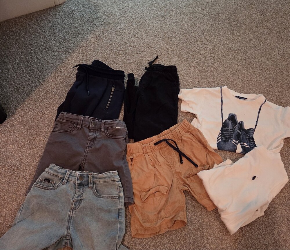 Boys Summer Designer Mayoral Ralph Lauren Bundle 4T 7 Pieces Shorts Tops